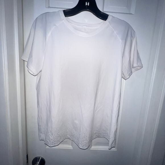 Lululemon Quick Pace Short Sleeve White Shirt - Picture 6 of 7